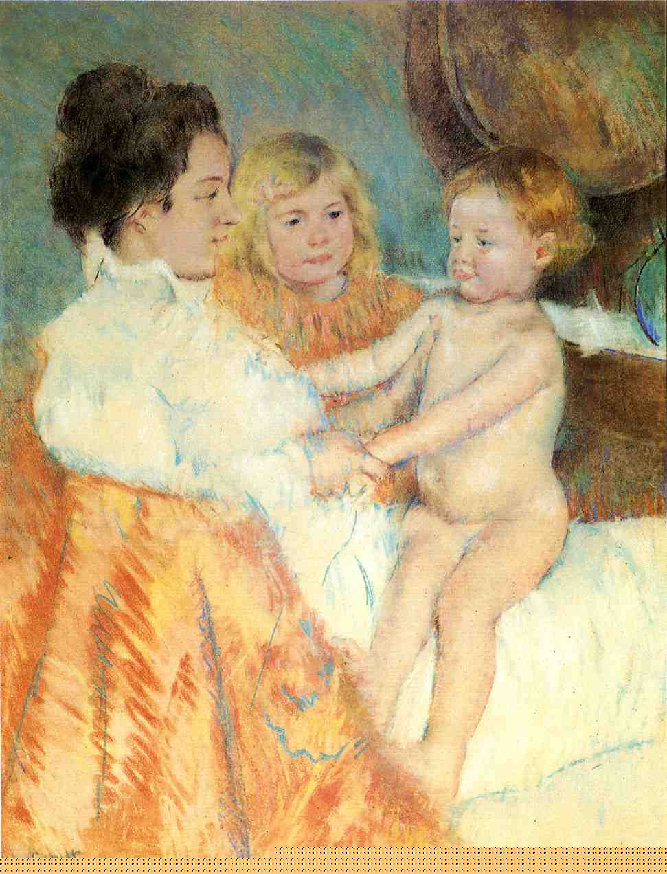Mother Sara and the Baby - Mary Cassatt Painting on Canvas